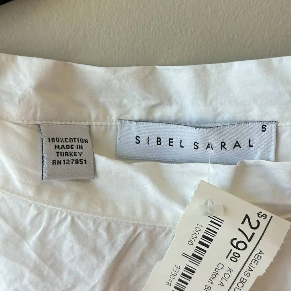 Sibel Saral White Cotton blouse size small sleeveless - Picture 7 of 10